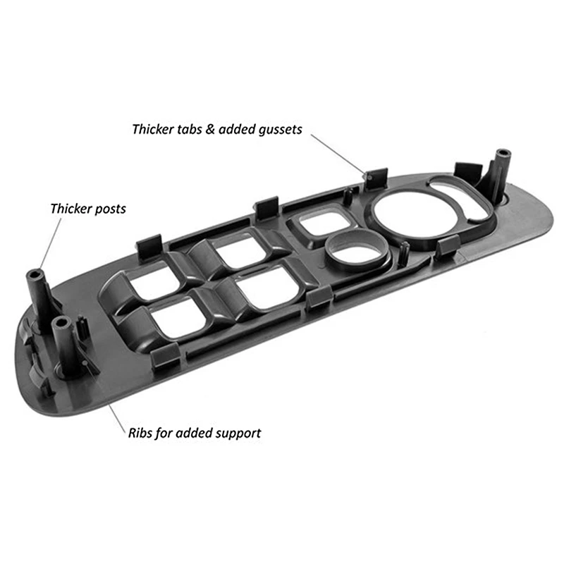 

Front Left Driving Side Door Main Electric Window Switch Bezel for 2002-2009 Dodge Ram 5HZ71XDVAE 5HZ71XDVAD