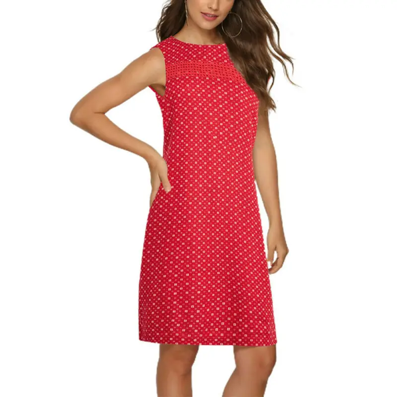 

Woman Dress 2021 Summer Women Clothing Sleeveless Mini Dress Ladies Floral Holiday Slim Fit Sundress Tank Female Vestidos