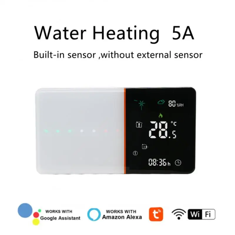 

Умный термостат Tuya с Wi-Fi, термостат для электрического/водяного нагрева газового котла, с голосовым управлением, для Alexa Google