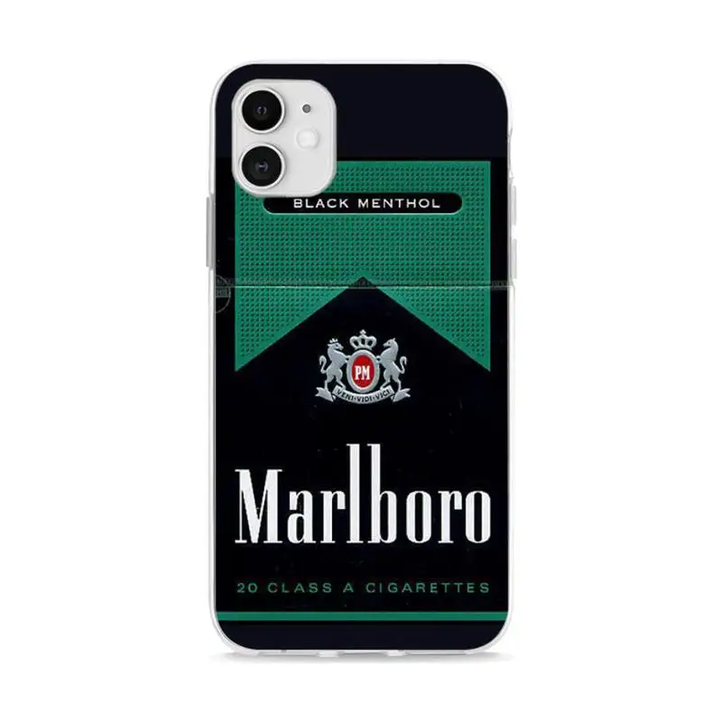 

Aesthetics Marlboros TPU Soft Fundas Coque for IPhone 11 12 Pro XS Max Case XR 7 8 Plus SE 2020 Cover Transparent Shell