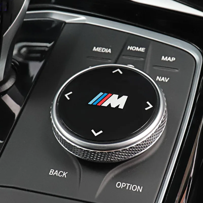 BMW Car Interior Center Console Multimedia Buttons Decorative Cover Frame Trim Part for GT X1 X3 X5 X6 Car Accessroies