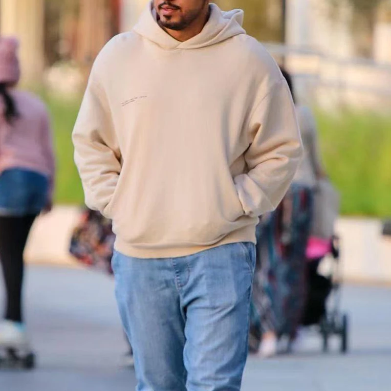 

Однотонные толстовки с капюшоном для мужчин, толстовка из 100% хлопка с длинным рукавом, Повседневная Уличная одежда на весну