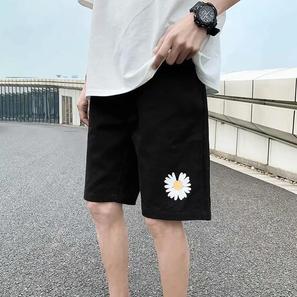 

MISSKY Men's Pants Summer Casual Tooling Shorts Five-Point Loose Korean Version Of Wild Beach Sports Trousers For Male