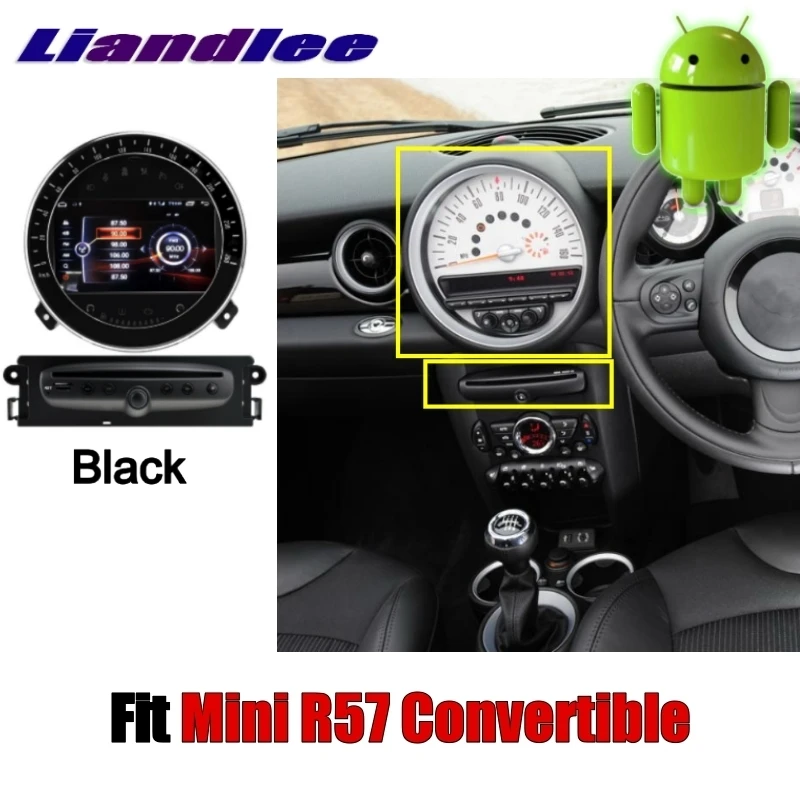 Liandlee Автомобильный мультимедийный без dvd плеера NAVI для Mini Convertible R57 2009 ~ 2017 Android