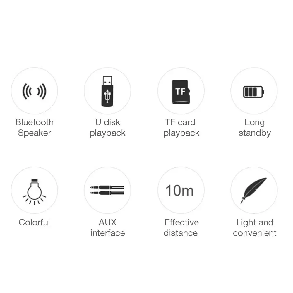 SoundPro портативный bluetooth led Динамик Красочный свет трещины аудио звук беспроводные