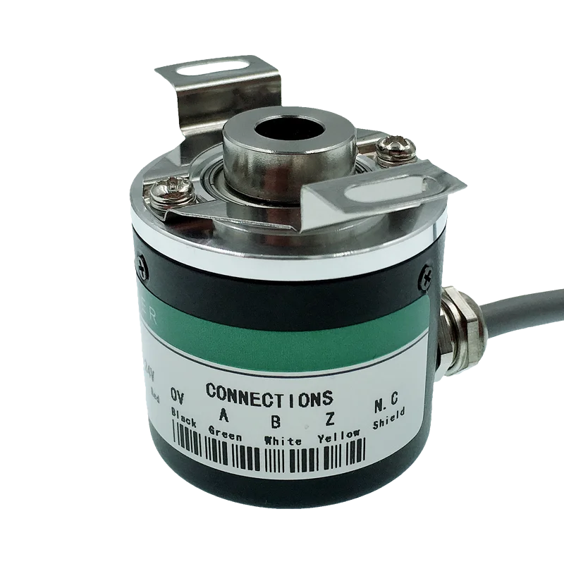 Hollow shaft photoelectric rotary encoder ZKP3808 600 pulse line/2500 2500 line ABZ three-phase 5-24V | Инструменты