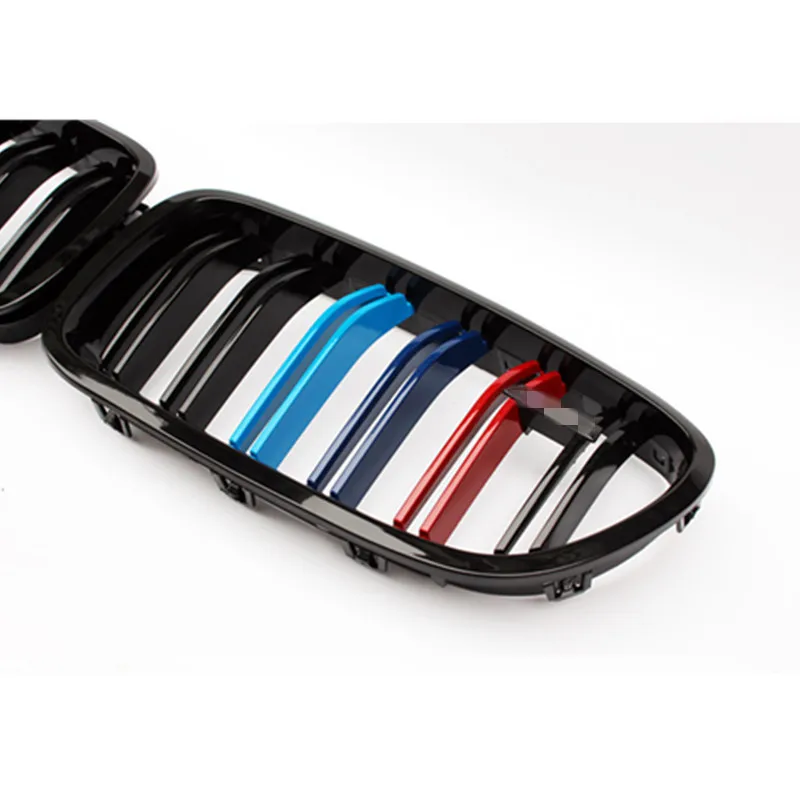 Бесплатная доставка: 5 серий F10 передняя решетка с двумя планками 3 цвета Передние