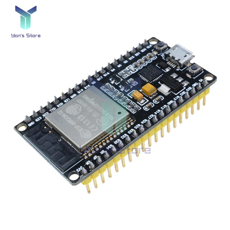 

ESP32 Wroom ESP-WROOM-32 WIFI Bluetooth Development Board Dual Core CPU CP2102 Ultra-Low Power ESP32S Micro USB for Arduino