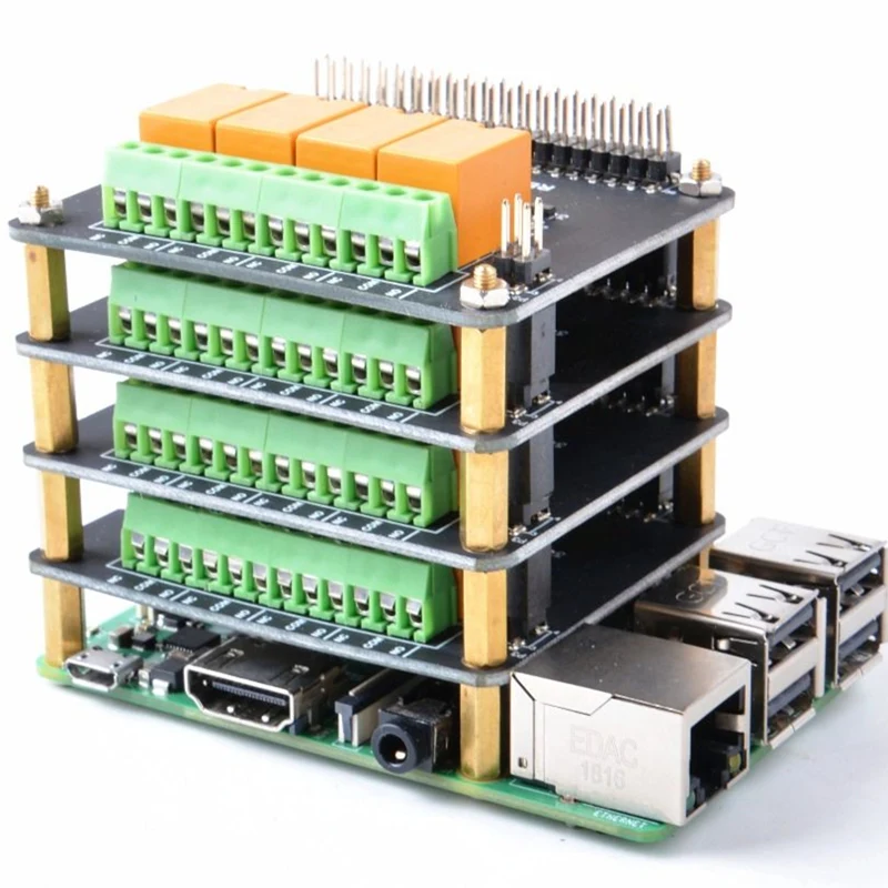 Docker Pi Raspberry 4 реле панель умный дом оборудование | Электроника