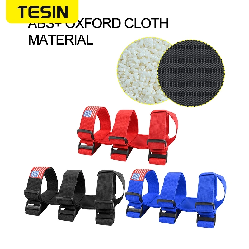

TESIN Adjustable Extinguisher Mount Strap Car Roll Bar Fire Extinguisher Holder for Jeep Wrangler TJ JK JL JT Car Accessories