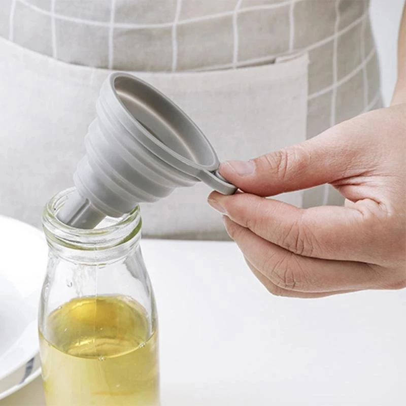 

Silicone Funnel Household Liquid Dispensing Mini Funnel Kitchen Tool