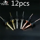 12 шт.компл. пробка для разлива винных бутылок из нержавеющей стали Пробка для разлива спиртных напитков с бесплатным потоком пробка для разлива винных бутылок инструмент для бара