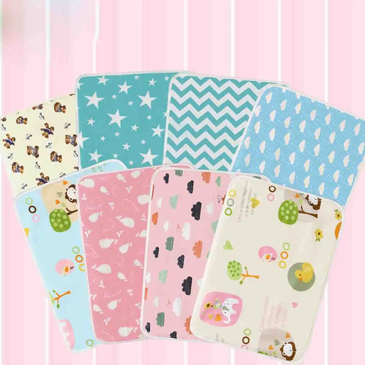 Baby Changing mat Portable Foldable Washable waterproof mattress children game Floor mats Reusable travel pad Diaper50*70cm | Мать и