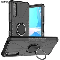 For Sony Xperia III Case Cover For Sony Xperia III Coque Ring Armor Shockproof Protective Phone Case For Xperia III