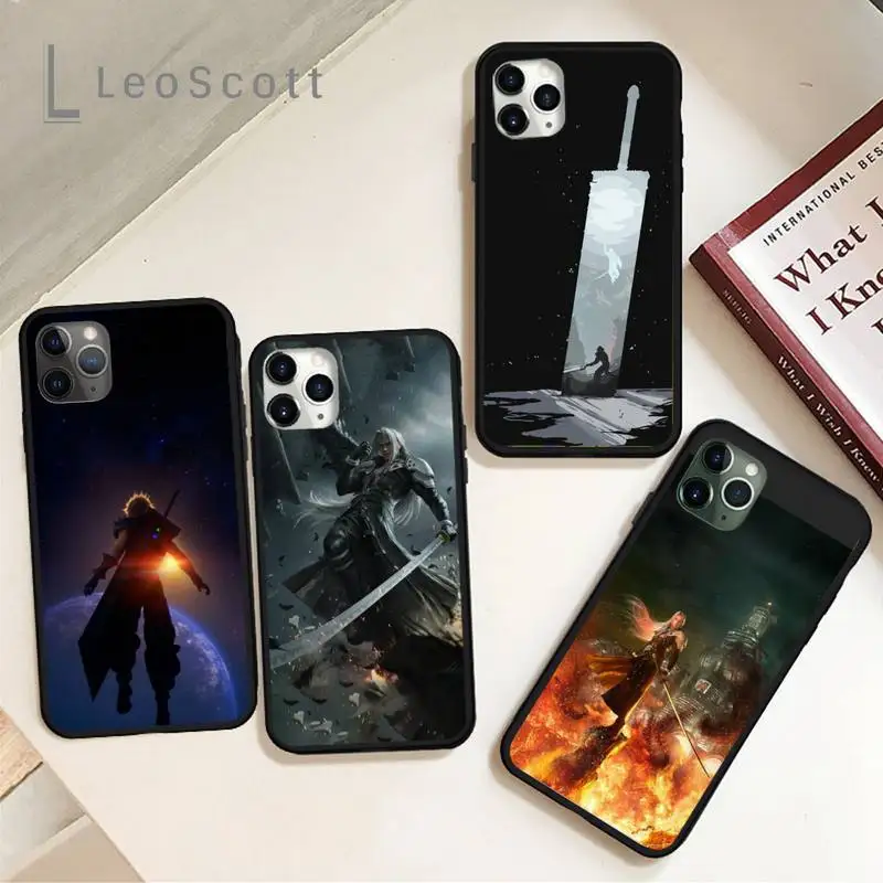 

Final Fantasy VII New Game Continue Phone Case for iPhone 11 12 pro XS MAX 8 7 6 6S Plus X 5S SE 2020 XR Soft silicone