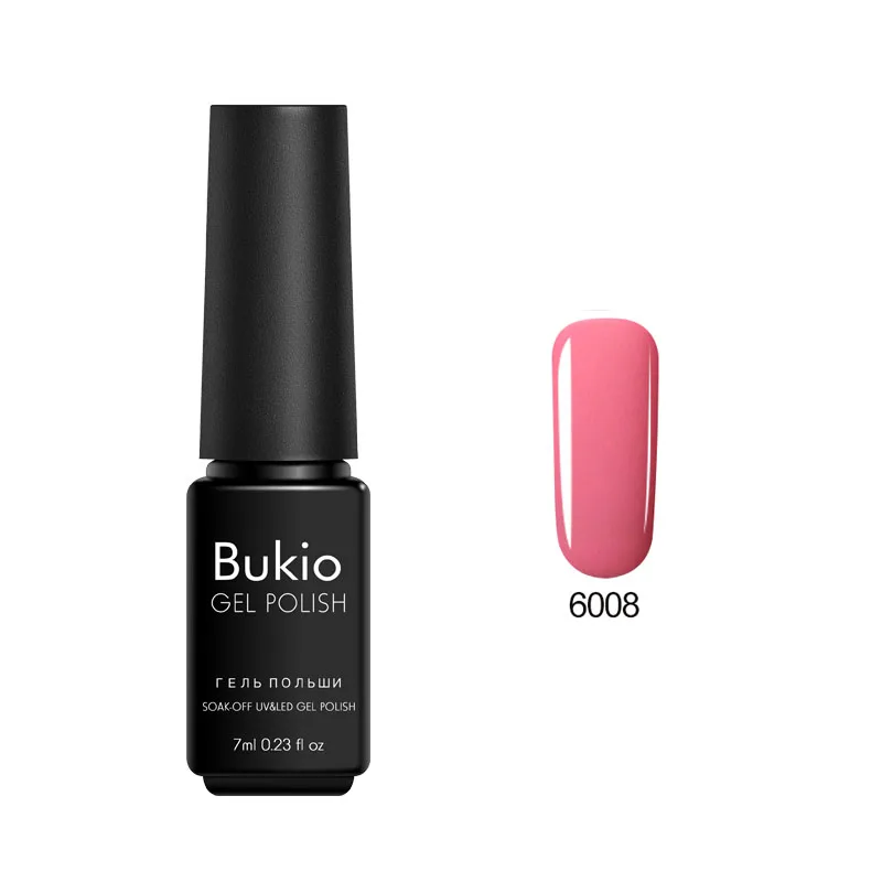 Bukio 3 в 1 гель один шаг лак для ногтей Полупостоянный Esmalte гель лак все для маникюра для дизайна ногтей 7 мл - Цвет: 6008