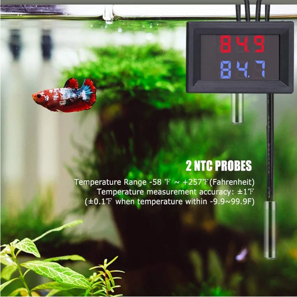 Цифровой термометр Автомобильный датчик температуры 4-28 В постоянного тока по