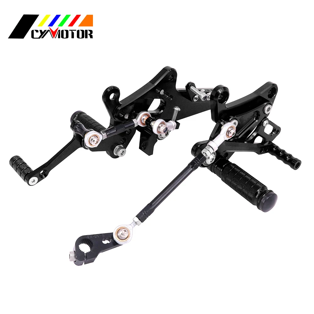 Аксессуары для мотоциклов из нержавеющей стали Rearsets Регулируемые подножки педали для Ducati Diavel 2011- углерод 2011- AMG 2011-2012