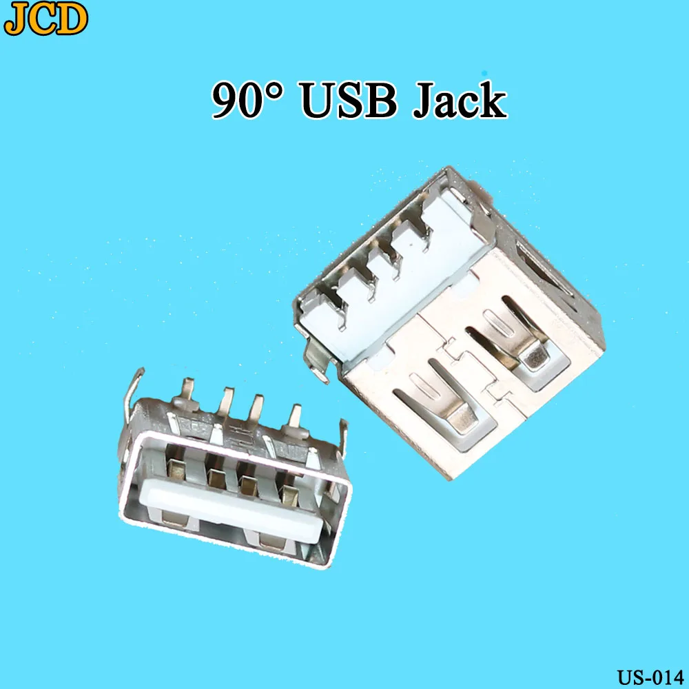 JCD 10Pcs/lot USB Type A Standard Port Female Solder Jacks Connector PCB Socket USB-A type 90 Degrees Rimless | Обустройство дома