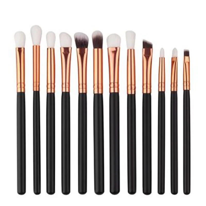 

12pcs /set Man-made Fiber Purple Pink Blue Black Makeup Brushes Set Powder Foundation Eyeshadow Eyeliner Lip Brush Tool