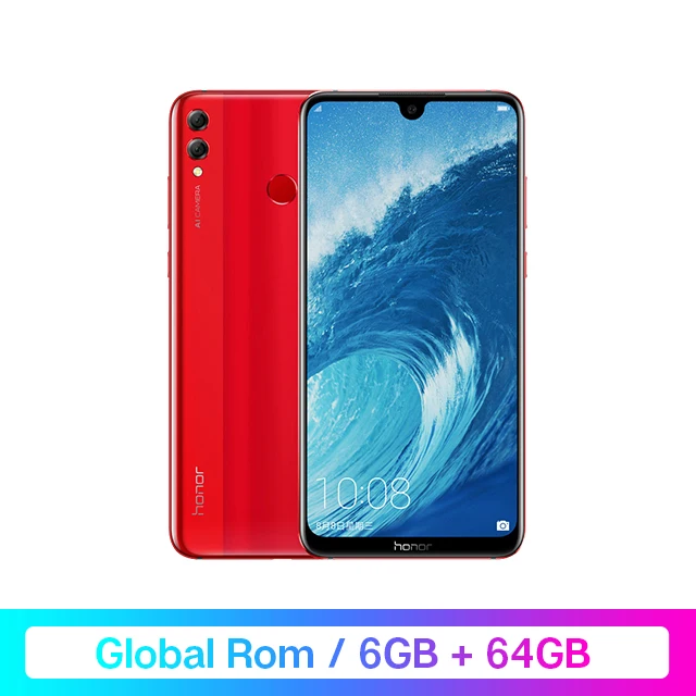 Globalrom 6G64 Red Honor 8X Max, Google Play, мобильный телефон, 7,12 дюймов, большой экран, Восьмиядерный, отпечаток пальца, ID, 5000 мАч, Android 8,1, OTA,Скидка 1200 руб. /. При заказе от 9800 руб. /Промокод: newyear1200/ - Цвет: Globalrom 6G64 Red