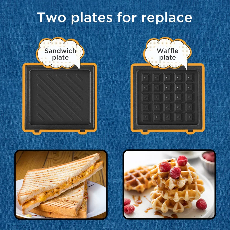 Многофункциональная машина для завтрака Петрус PE5110 сэндвичей и вафель здоровые