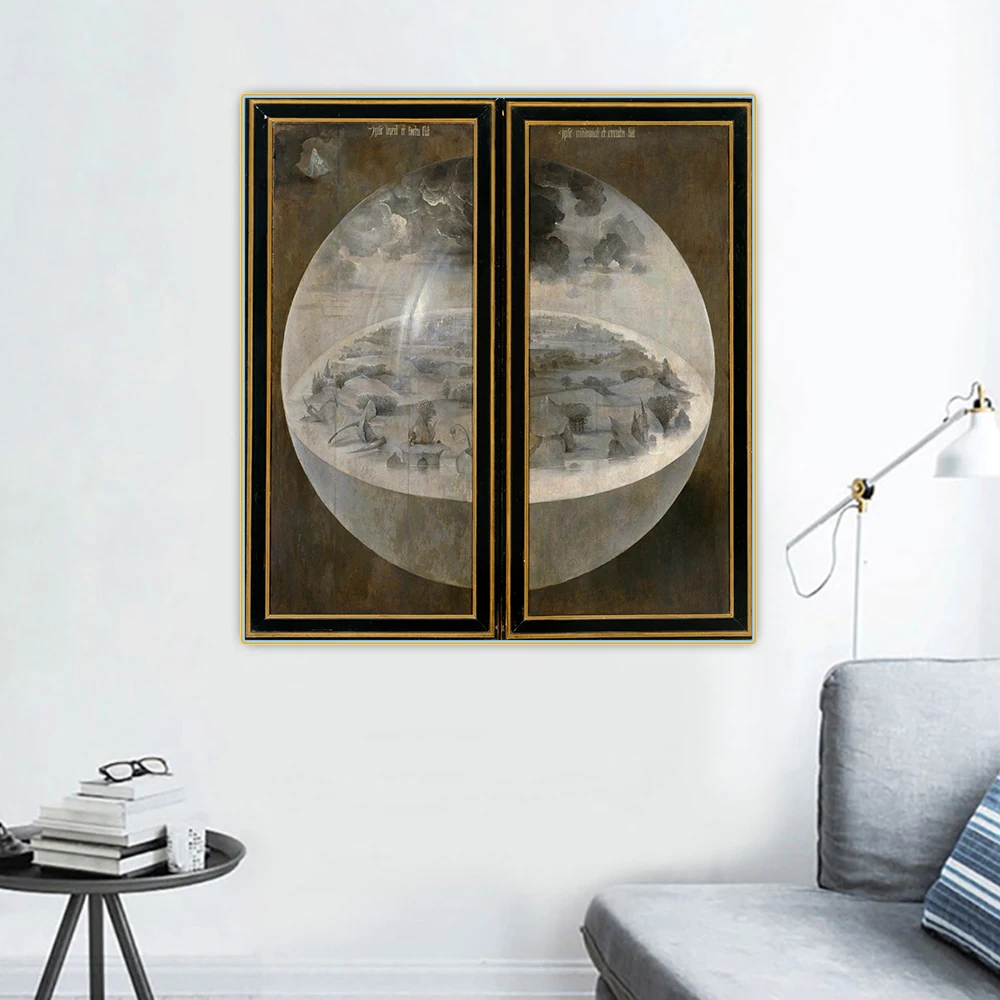 

Citon Hieronymus Bosch《The Creation of the World from The Garden of Earthly Delights》Canvas Oil Painting Background Decoration