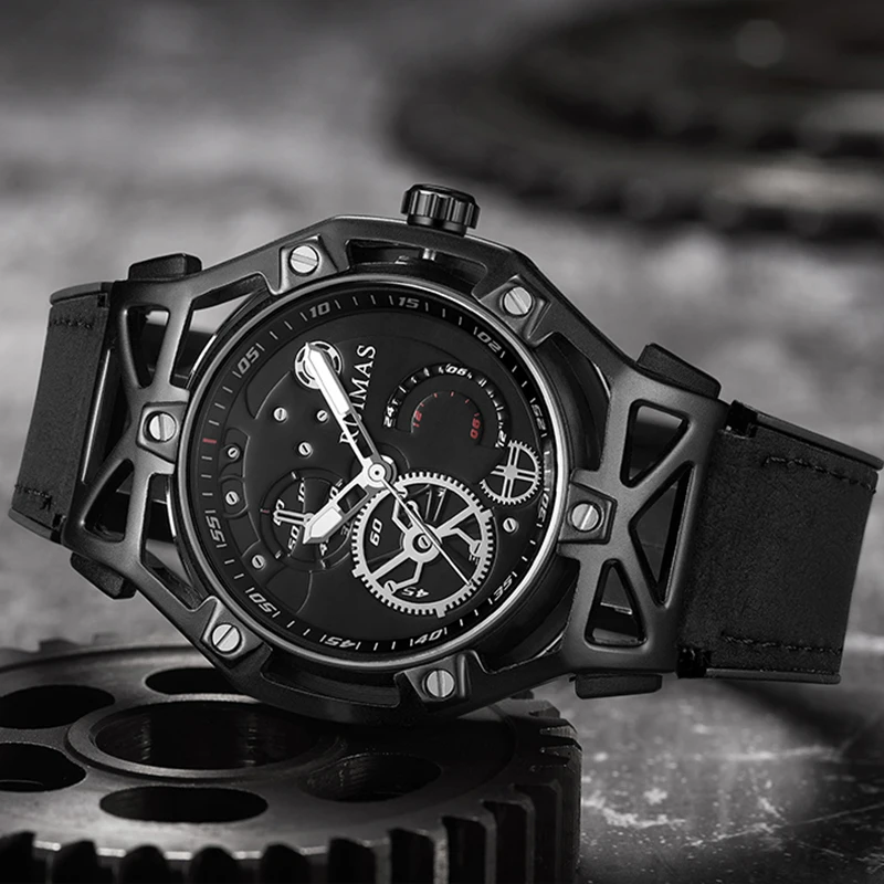 Часы наручные мужские кварцевые модные водонепроницаемые брендовые в стиле