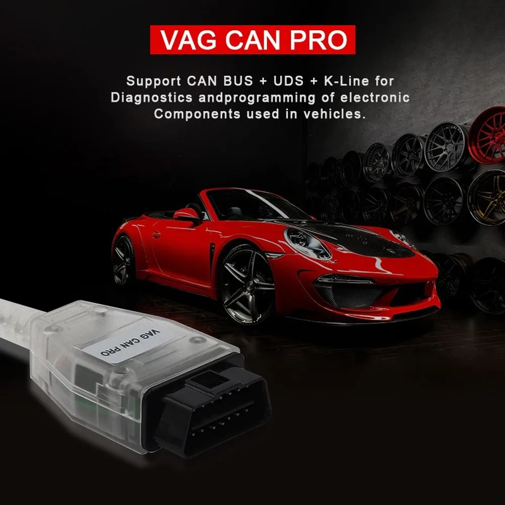 2019 для VAG CAN PRO чип FTDI Поддержка BUS + UDS K Line SW версия 5.5.1 V5.5.1 с FT245RL лучше чем ODIS|Кабели