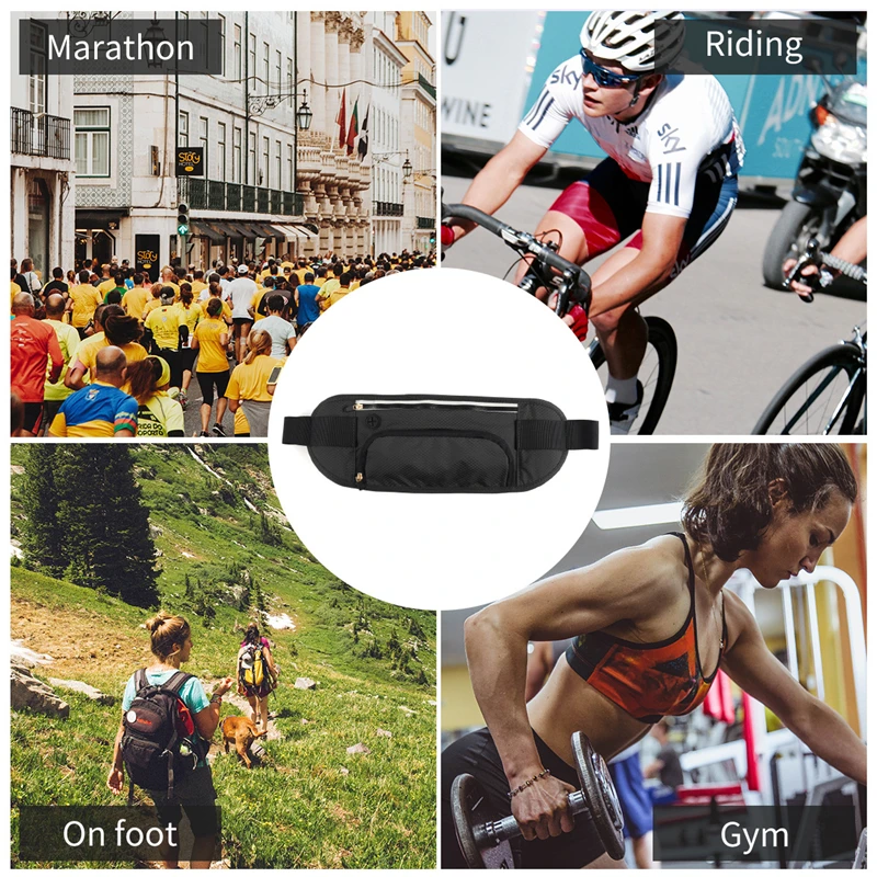 Outdoor Sports Waist Bag Running Mobile Phone Waterproof Storage Fishing Water Bottle Pocket Mountaineering Hiking Pack Gym Belt