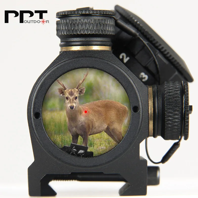 Горячая Распродажа Canis 1x20 мм HD рефлекторный прицел с подсветкой латранс Тактический RD-50 Красный точка зрения 3 MOA компактный прицел PP2-0068