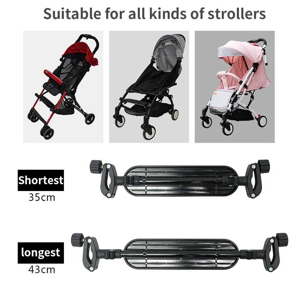 

Foot Support Accessories Long Adjustable Standing Drag Baby Easy Install Plastic Stroller Pedal Portable Universal Board
