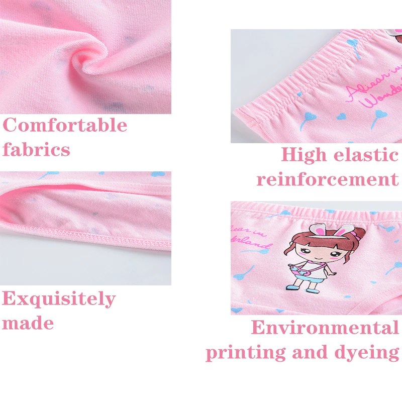 6 шт. трусы для маленьких девочек детское хлопковое нижнее белье красивые с