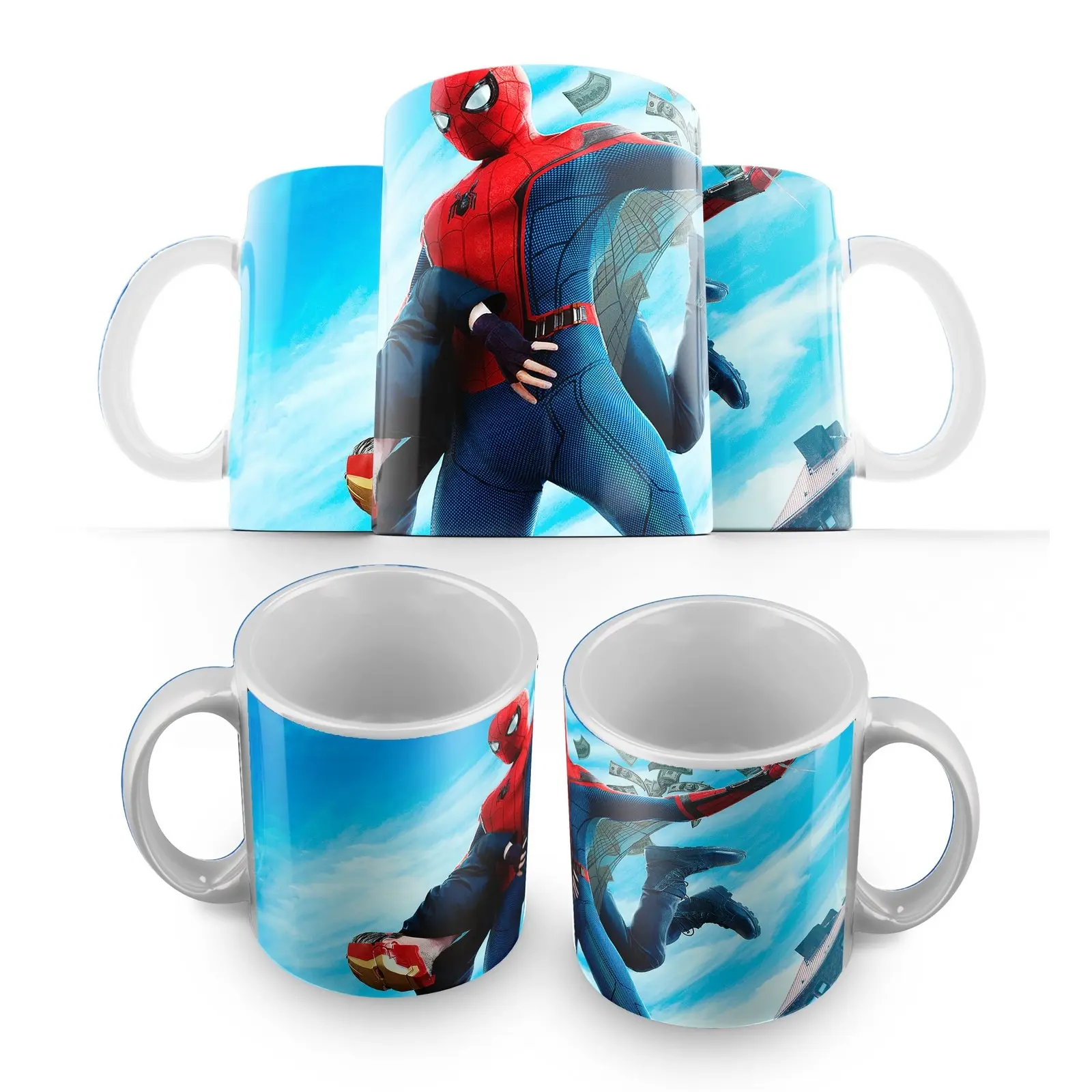 Кружка: человек паук - 5(марвел ди си человека железный мстители комиксы дедпул) -5 |