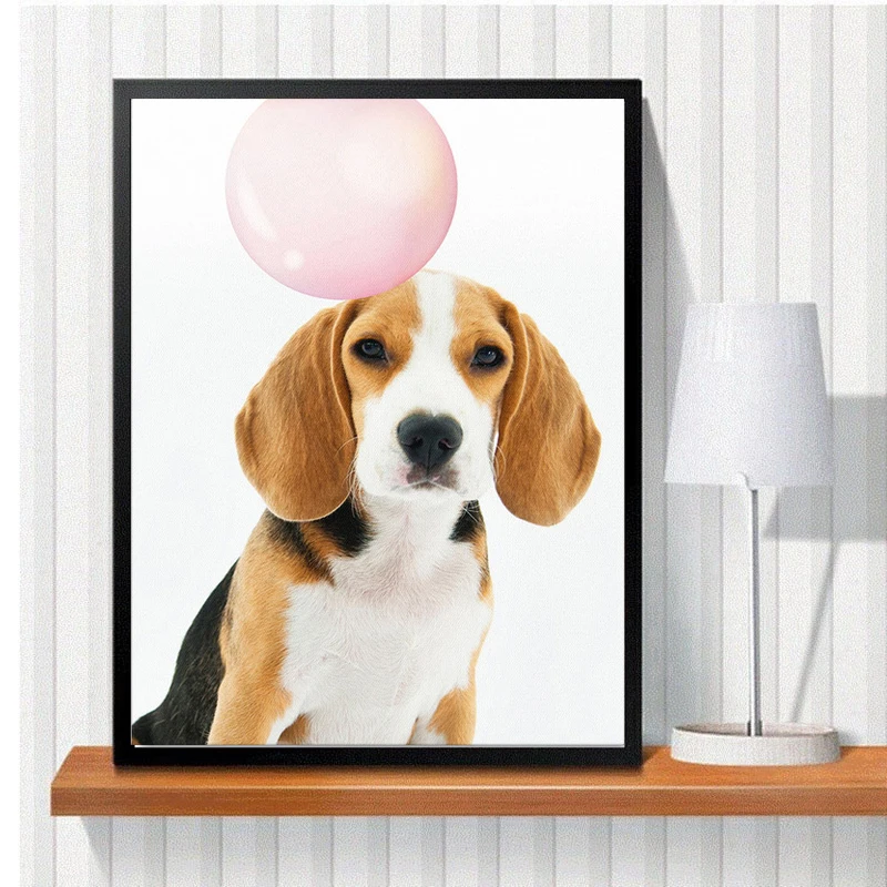 5D алмазов картина животных мыльные пузыри полный дрель вышивки крестом Cat