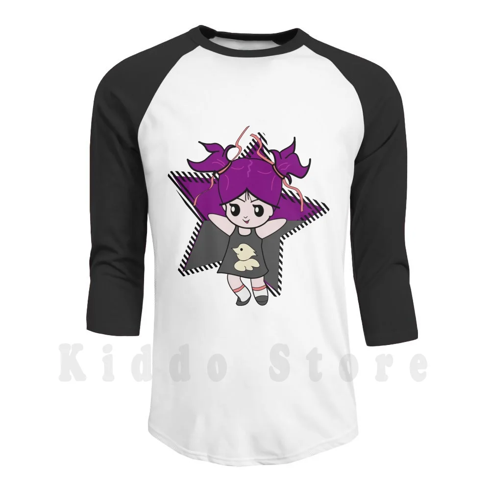 

Little Girl Dancing-Chibi Style hoodies long sleeve Chibi Kawai Girls Dance Child Violet Happy Manga