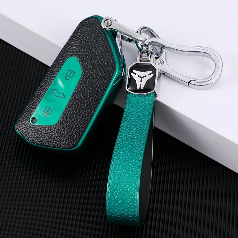 

For Volkswagen Golf 8 Key Set 8 Generation Car Buckle Leather Key Ring 2021 Individual Creative Case Car Accessories