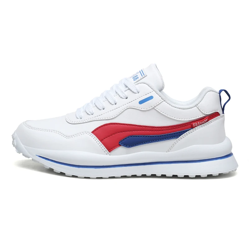 Мужские туфли на шнуровке универсальные дышащие смешанных цветов с Т-образным