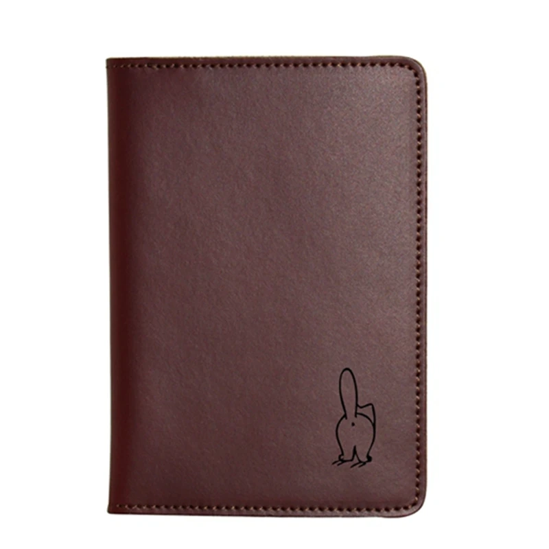 Funny Cat Passport Cover Travel Wallet Simple Card Holder Purse Custom Name Leather wallet | Багаж и сумки