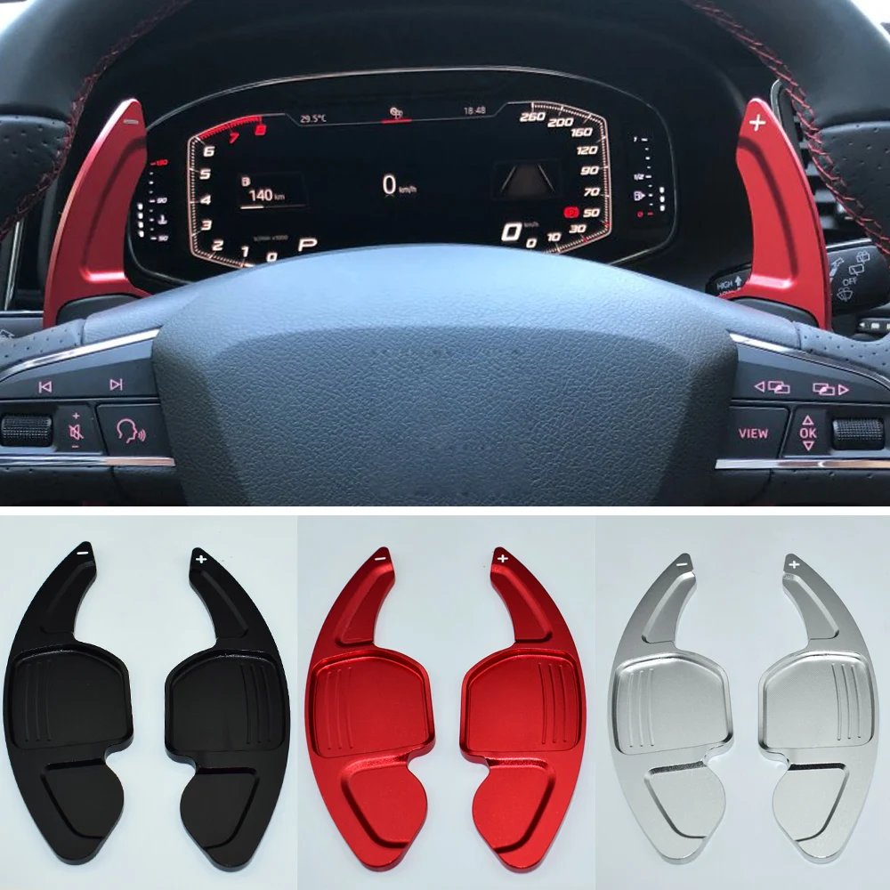 

2pcs Car Steering Wheel Shift Paddle Blade Shifter for Audi A3 A4L A5 A6 A7 A8 Convenient Aluminum Alloy Automobiles