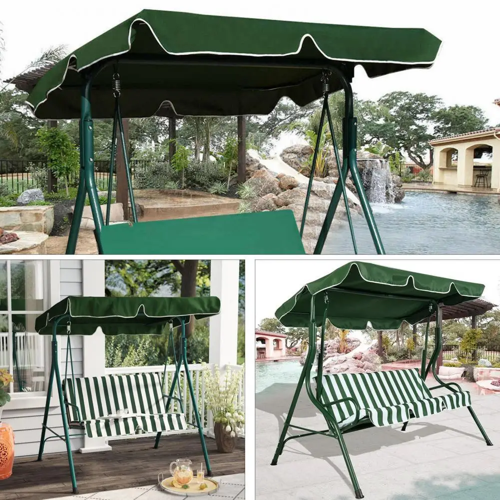 

Outdoor Garden Swing Canopy Cover Multi-functional Waterproof 600D Oxford Cloth Canopy Swing Top Cover for Patio Chair Awning