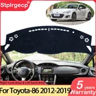 Для Toyota 86 GT86 FT86 Scion FR-S Subaru BRZ 2012  2019 Противоскользящий коврик для приборной панели, защита от солнца, аксессуары для приборной панели 2018