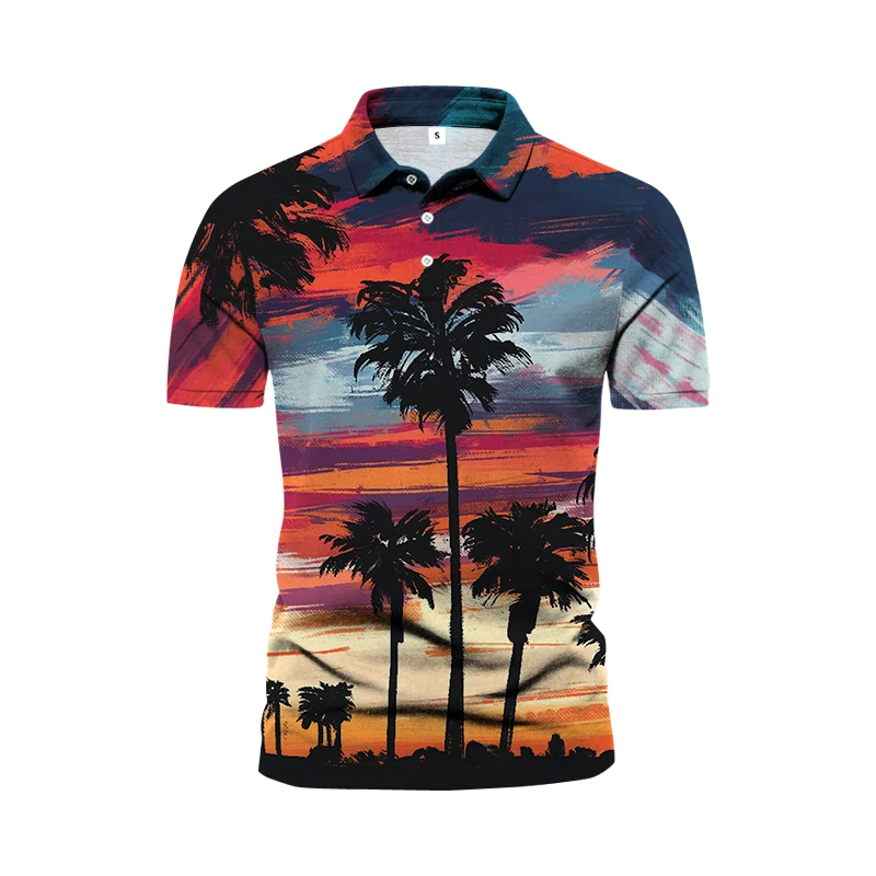 Рубашка-поло мужская женская летняя дышащая с коротким рукавом в стиле хип-хоп