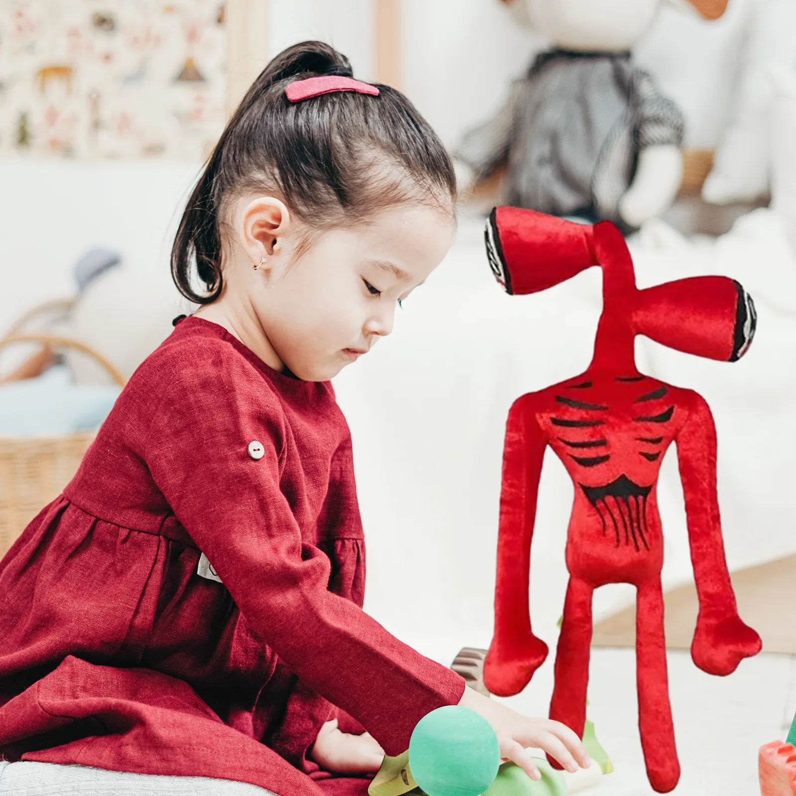 Siren Head Zombie Skeleton Man Police Dei Plush Toy Doll Children's Day Birthday Gift Package Factory Wholesale | Игрушки и хобби