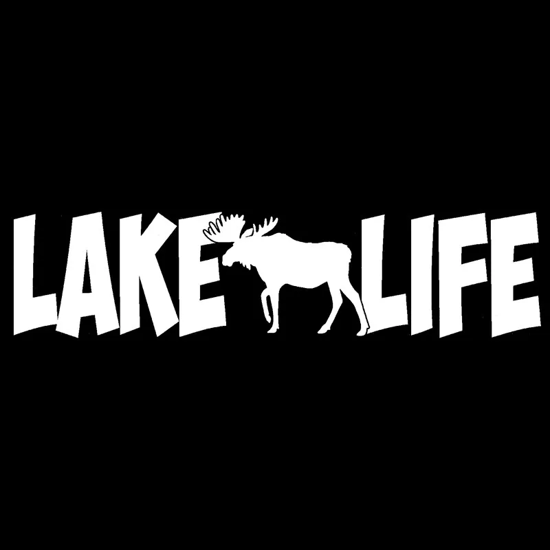Озеро жизни Moose животное для Авто/бампер/окно виниловая наклейка наклейки DIY