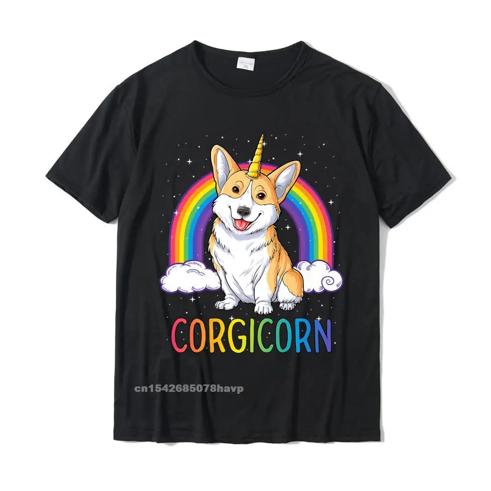 

Corgicorn Corgi Unicorn Tee Rainbow Gift Space Galaxy Premium T-Shirt Geek Tees Cotton Mens Top T-Shirts Geek On Sale