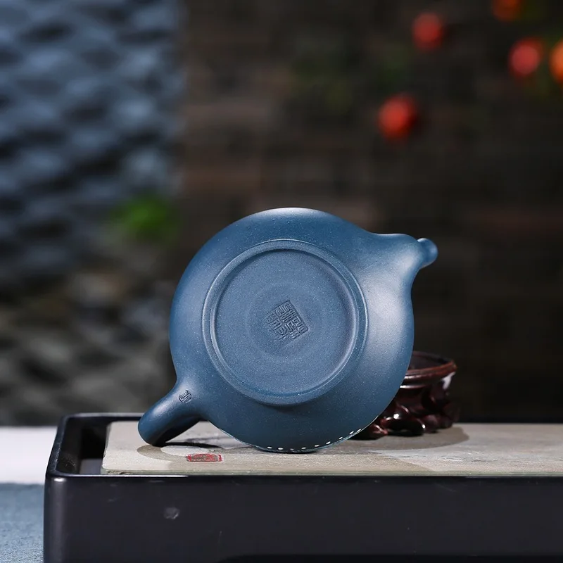 

Yixing Raw Ore Dark-red Enameled Pottery Teapot Teapot Tea Set Azure Mud All Rivers Run Into Sea Gift
