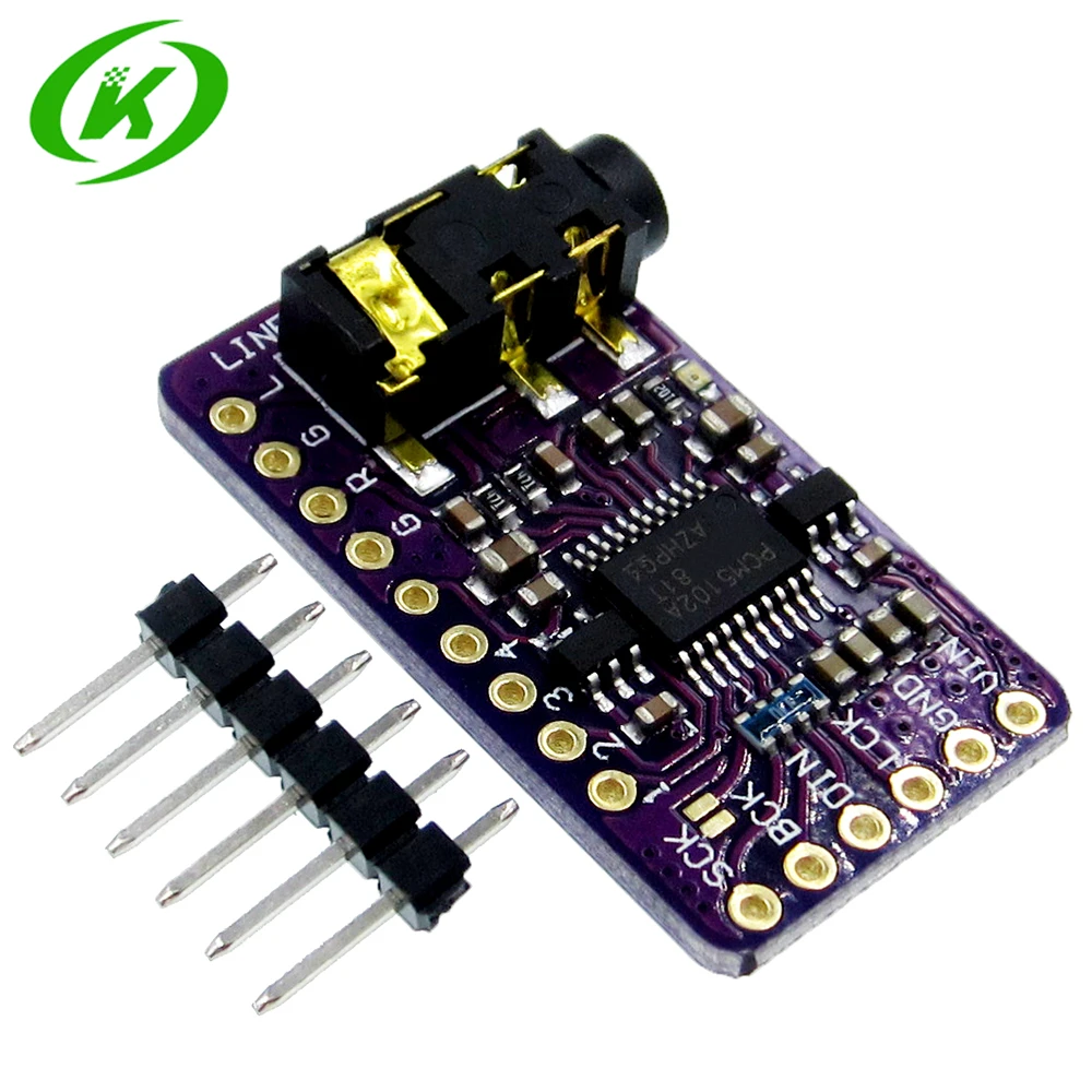 Плата DAC декодера интерфейса I2S PCM5102 модуль плеера для Raspberry Pi pHAT плата формата