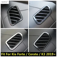 accessories for kia forte cerato k3 2019 2022 abs stainless steel dashboard air conditioning ac vent outlet cover trim