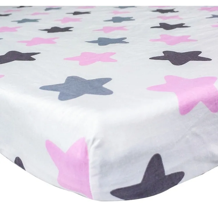 

130cm*70cm 100% Cotton crib fitted sheets soft baby bed mattress covers print Newborn toddler bedding set kids mini cot sheet